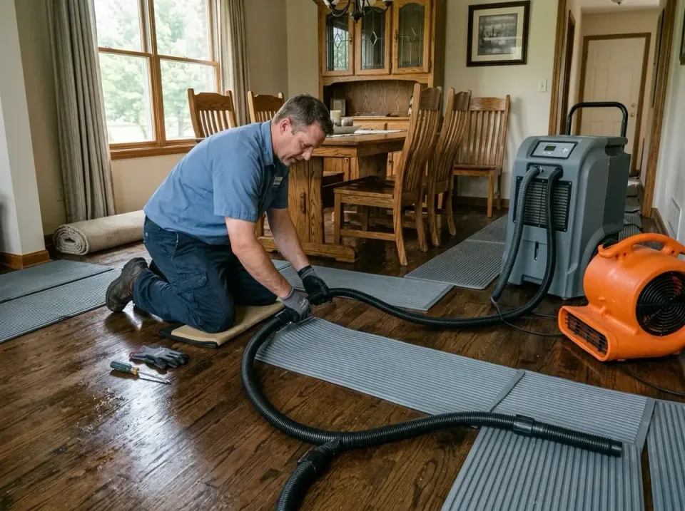 Industrial Dehumidifier — Residential Interior — Industrial Dehumidifier, Air Mover Fan, Floor Drying Mats, Residential Inte…