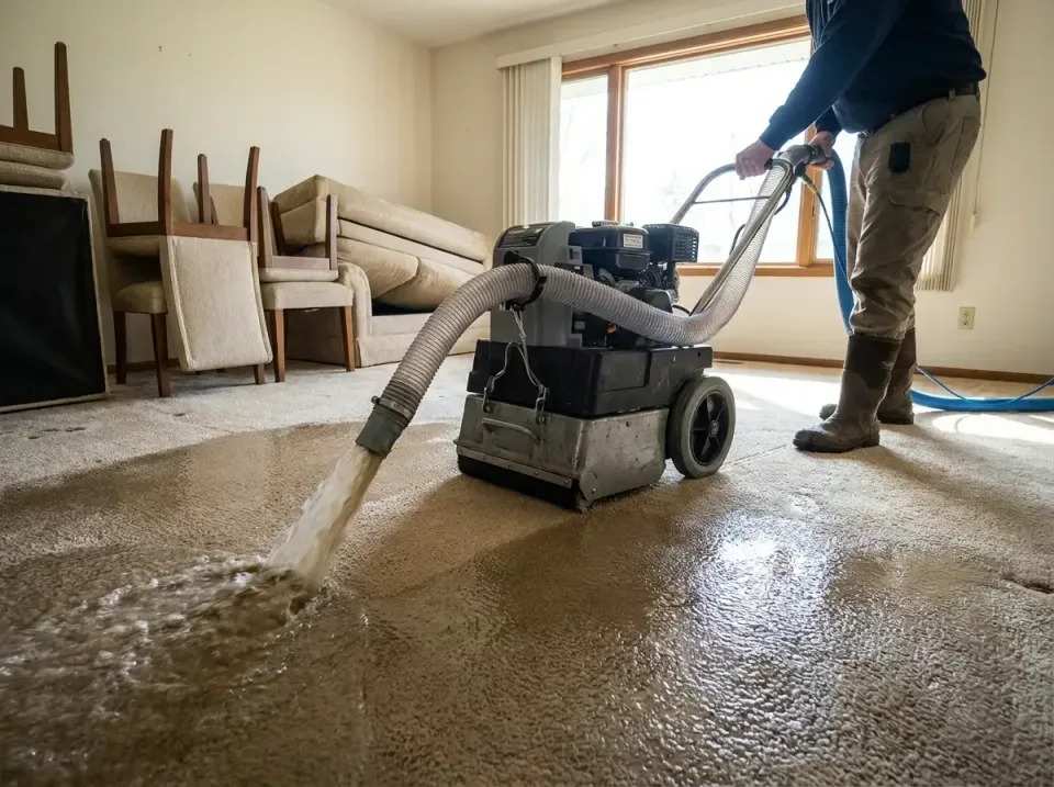 Water Extraction Machine — Water Damage Restoration — Water Extraction Machine, Vacuum Hose, Discharge Hose, Water Damage Re…