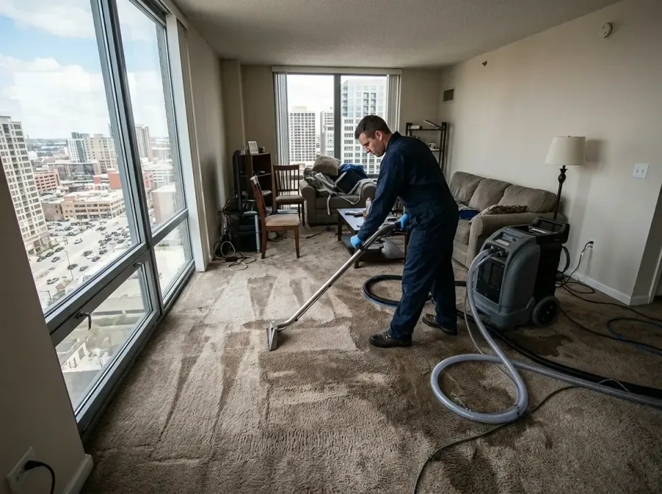 Water Extraction Machine — Water Damage Restoration — Water Extraction Machine, Carpet Extraction Wand, Vacuum Hose, Water D…